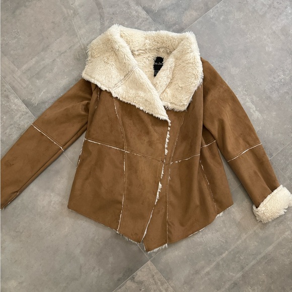 Me Jane Faux Suede & Fur Jacket Size M - Picture 2 of 7